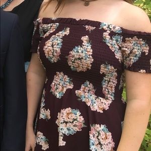 M Altar’d State off the shoulder maxi dress floral